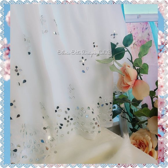 New Indian Lucknow Chikankari Art Mirror Work Sharara Pants For Womens - Picture 9 of 12